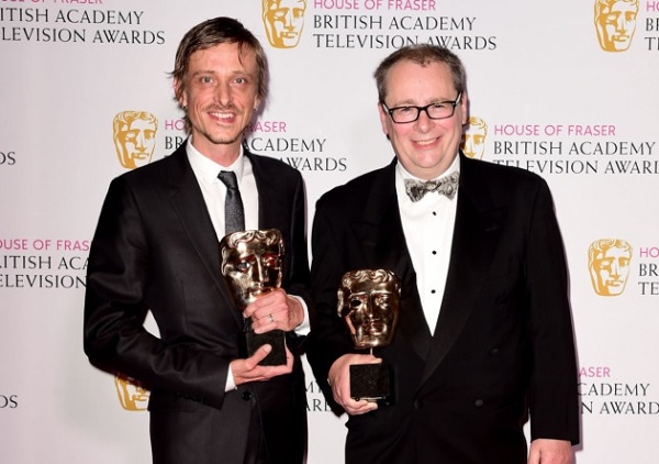 Mackenzie Crook and Adam Tandy &copy; BAFTA 2015.